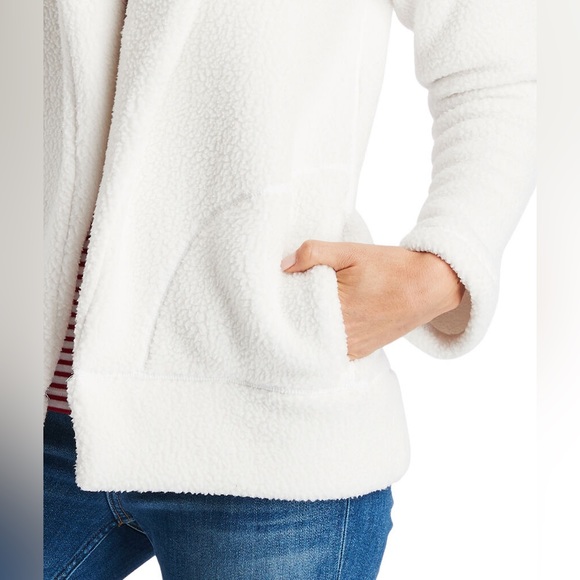 Vineyard Vines Sherpa Marshmallow Open Front Cardigan S - Picture 11 of 12